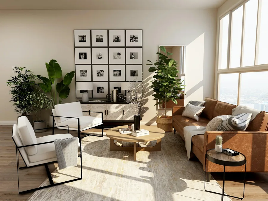 Intérieur lumineux d’un appartement