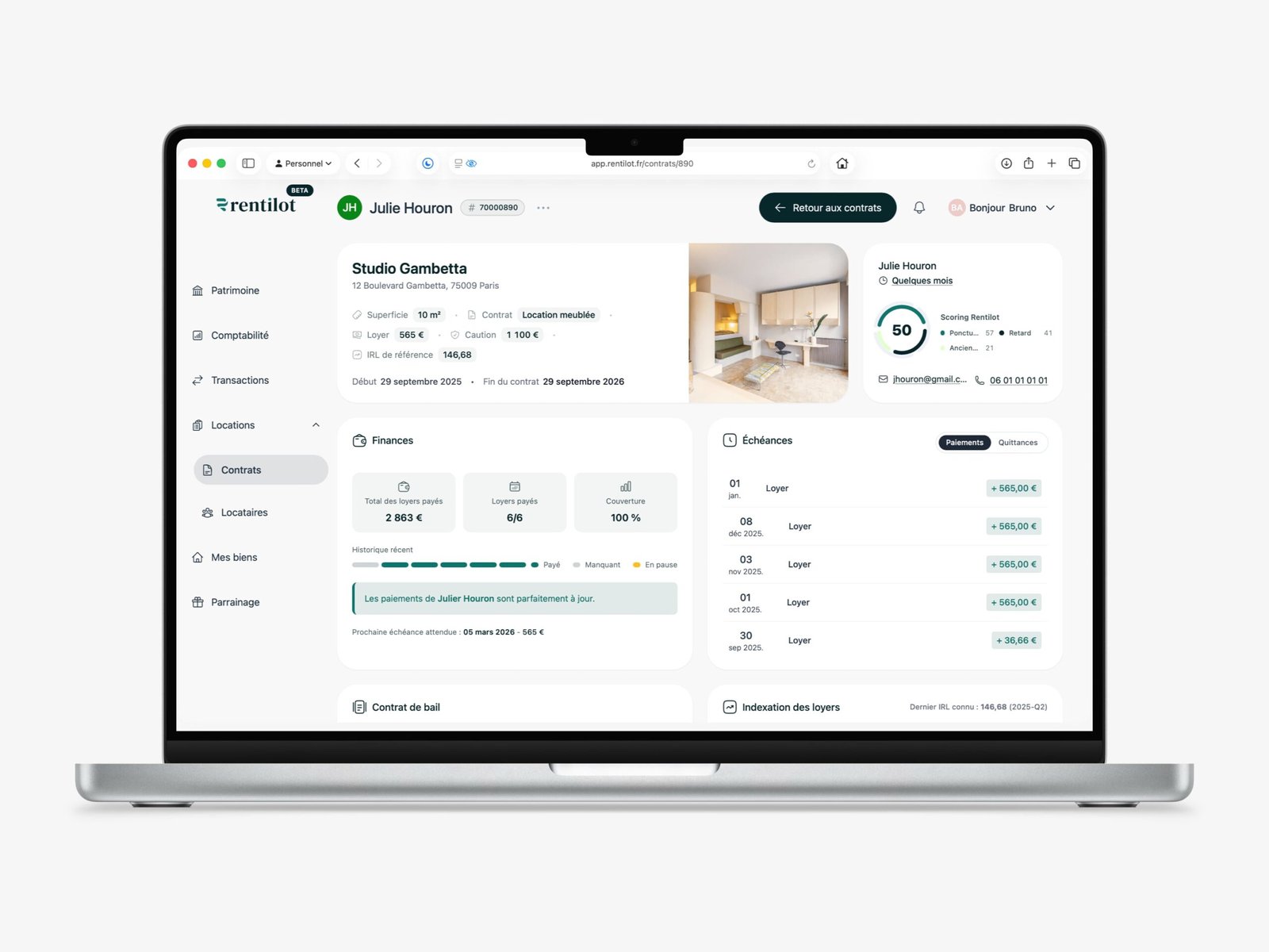 gestion locative avec rentilot