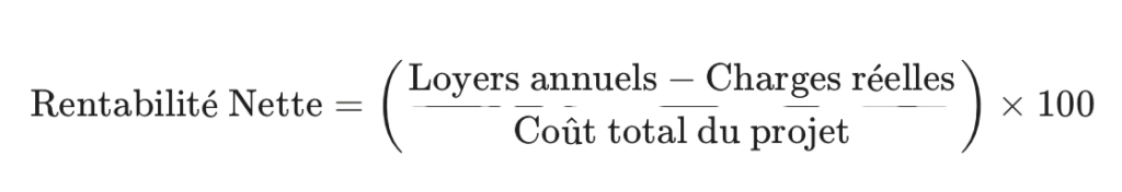 formule mathématique rentabilité net locative rentilot