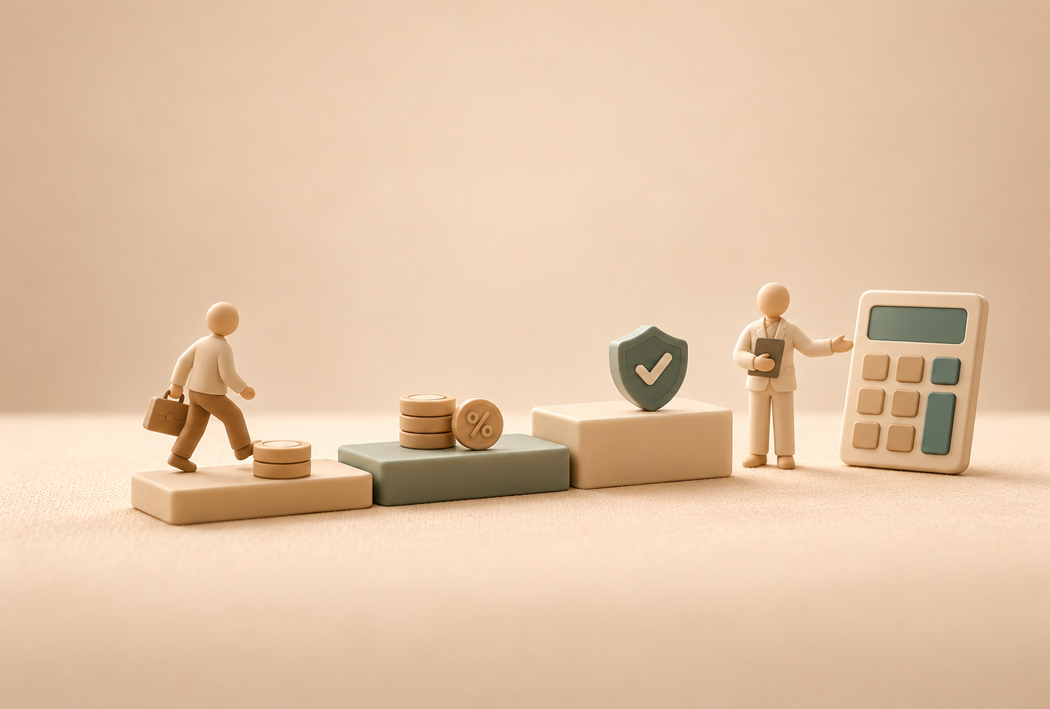 Échéance de prêt immobilier séparant remboursement du capital et intérêts.
